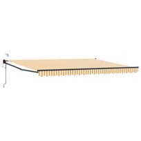 Elektrinė ištraukiama pavėsinė Geltona ir balta 4 x 2 m