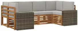 Lauko sofos komplektas 6 vnt. 6 vietos