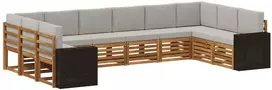 Lauko sofos komplektas 10 vnt. 10 vietos