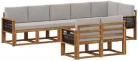 Lauko sofos komplektas 8 vnt. 8 vietos