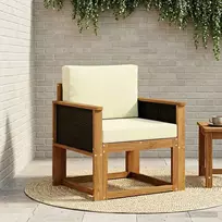Lauko Vidurinis Sofa Kietos akacijos mediena Natūrali