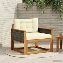 Lauko Vidurinis Sofa Kietos akacijos mediena Natūrali