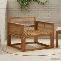 Lauko Vidurinis Sofa Natūrali