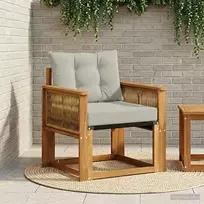 Lauko sofa Kietos akacijos mediena Natūrali