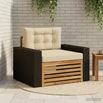 Lauko Vidurinis Sofa Kietos akacijos mediena Natūrali