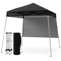 Costway Paviljonas 2 x 2 m, išskleidžiamas, sulankstomas, juodas