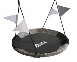Sūpynės Gandro lizdas Active Hobby, 120 cm, pilkas