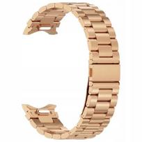 „BestAccessories" Plieninis apyrankė S. Galaxy Watch 4 5 6 7 FE 40/42/43/44/45/46/47MM, auksinė rožė