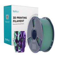 Sunlu PLA+ Silk Dual Color Filament (green and purple)