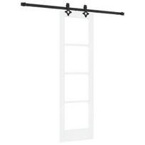 vidaXL Slankios durys ORKDAL Balta ir juoda 61 x 198,5 cm
