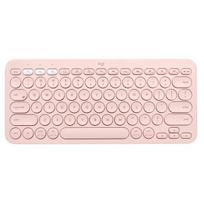 Logitech K380 belaidė Bluetooth klaviatūra kompiuteriui, JAV išdėstymas – rožinė