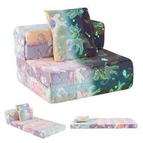 Costway 3 viename vaikiška sofa, šviečianti tamsoje,spalvinga