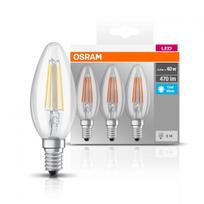 3x Led Lemputė E14 4w 470lm 4000k Neutrali Filament Osram