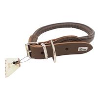 HUNTER rudas odinis šunų antkaklis, 50 cm