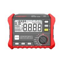 Skaitmeninis matuoklis - Habotest HT5910 Skaitmeninis Kilpos Atsparumo Testeris Su RCD Funkcija, 100 Duomenų Grupių, 6 AA Baterijos, Juoda