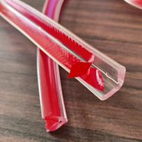 1 vnt. 4m2cm PVC skaidri apsauginė kampų juosta