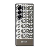 DKNY PU Leather Repeat Pattern Bottom Stripe MagSafe Case for Samsung Galaxy Z Fold 6 / brown