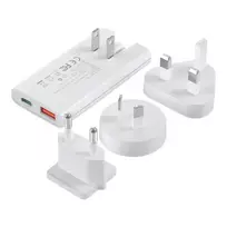 CHOETECH PD6011 travel charger | 65W | PD, QC, GaN, PPS | USB-C, USB-A | white