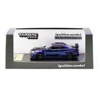 Ignition Modeliukas 1/64 Nissan Skyline Nismo R34 GT-R Z-tune, purple metallic (yra Sandėlyje)