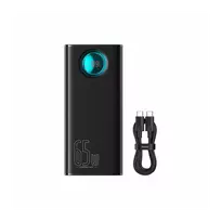 Kelionėms lėktuvu pritaikytas powerbank Baseus Amblight, 65W, 26800mAh
