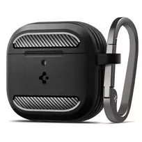 Spigen Rugged Armor, matte black - AirPods 4
