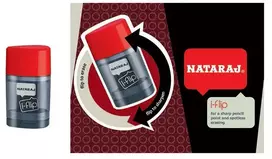 Zīmuļu asināmais un dzēšgumija vienā NATARAJ I-FLIP