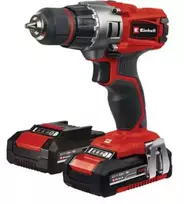 Einhell Ak. grežtuvas TE-CD 18/2 Li (2x2,0 Ah) kroviklis ir 2 vnt. akumuliatorių 18V 2,0 Ah