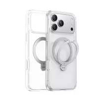 Dėklas Torras Ostand Q3 Spin, skaidrus - iPhone 17 Pro Max