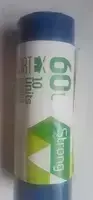 Sortex Atkritumu maisi, 60L, 60x75 cm, 30 mk, zili, 10 gab.
