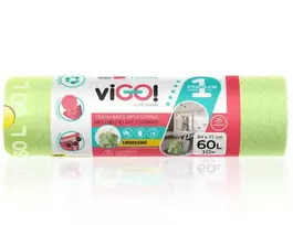 Atkritumu maisi viGO! Spring, ar citronu aromātu, LD, aizvelkami, 60l, 64x71cm, 30mk, 10gab