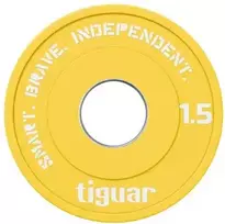 Olimpiniai svarmenys Tiguar Rubber Fractional Plates 0,5–2,5kg (Svoris: 1.5kg)