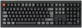Belaidė mechaninė klaviatūra Keychron V6 Ultra 8K, Rudi (Brown) jungikliai, Nordic išdėst., Juoda