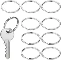 Raktų pakabukas Raktų pakabuko pagrindas 10 vnt, 20 mm sidabrinis žiedas