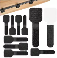 Kabelių organizatorius - 28x90mm - Velcro su lipnia juostele