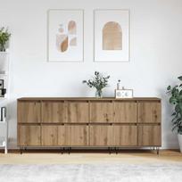 Šoninės lentynos 3 pcs artisano ąžuolo 180 x 35 x 70 cm