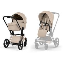 Vežimėlis CYBEX  Priam V5 Cozy Beige/Frame Rose Gold 2in1