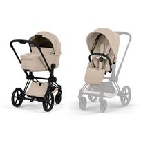 Vežimėlis CYBEX  Priam V5 Cozy Beige/Frame Matt Black 2in1