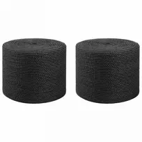 Juto virvė 2 vnt. 2 mm Juoda 100% Tossa jutas