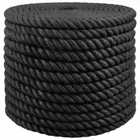 Džiuto virvė 16 mm Juoda 100% Tossa jutas