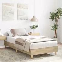 Lova Lovos rėmas Sonoma ąžuolas 80 x 200 cm Apdirbta mediena