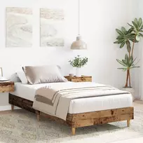 Lova Lovos rėmas Sendintos medienos 80 x 200 cm Apdirbta mediena