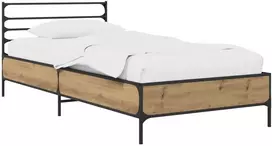 Lova Lovos rėmas Artisano ąžuolo 80 x 200 cm Apdirbta mediena