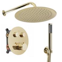 Dušo Komplektas Rea Lungo Diamond Thermostat Gold 36X19X19CM