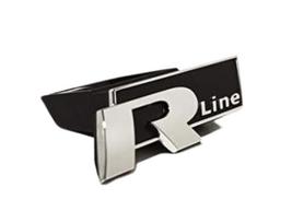 VW GOLF MK7 R priekinis bamperis radiatoriaus grotelės emblema ženkliukas originalus 5G0853948E