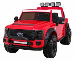 Dvivietis vaikiškas elektromobilis Ramiz Ford Super Duty, raudonas