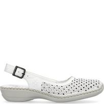 RIEKER Basutės moterims, Balta, SANDALS