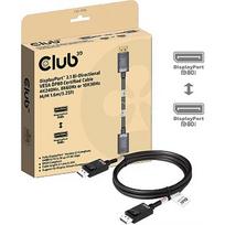 Club3D DisplayPort 2.1 VESA DP80 Certified Cable, 8K 240Hz, 1.6m CAC-1092