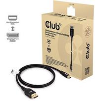 Club3D Mini DisplayPort to DisplayPort 2.1 VESA DP80 Certified Cable, 1m CAC-1116