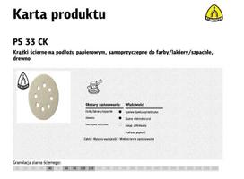 K.ŠLIFAVIMO DISKAS 125 PS33 CK100vnt.120 OTWGLS5 GLAISTYKLĖ %%%