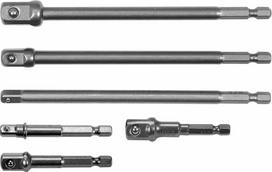 YATO ADAPTERIS HEX GALVUTĖMS, RINKINYS 6 vnt. 1/4″, 3/8″, 1/2″